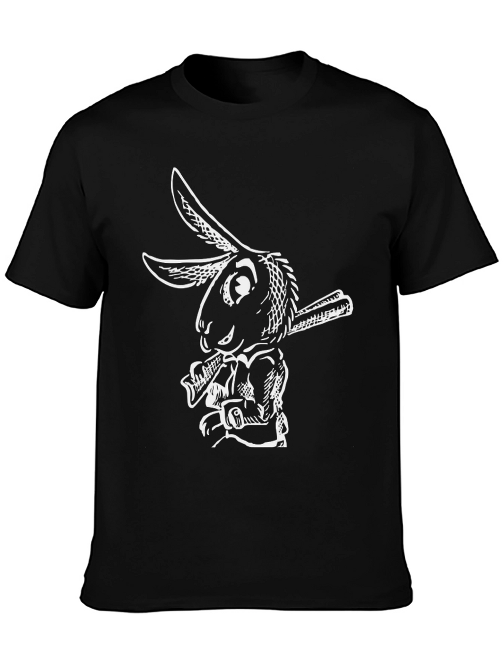 Rabbit Smoking T-Shirt - Cool Graphic Tee
