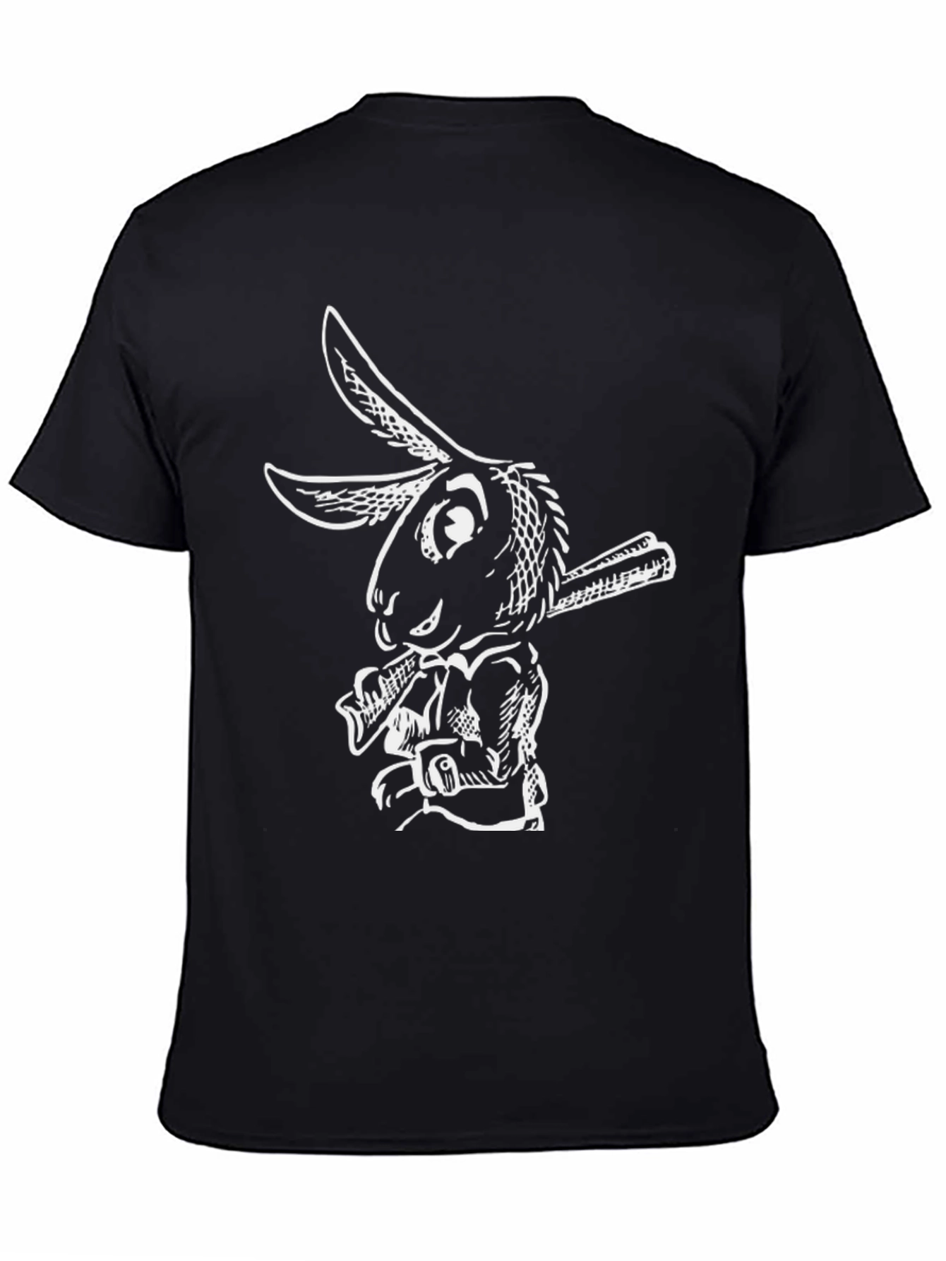 Rabbit Smoking T-Shirt - Cool Graphic Tee
