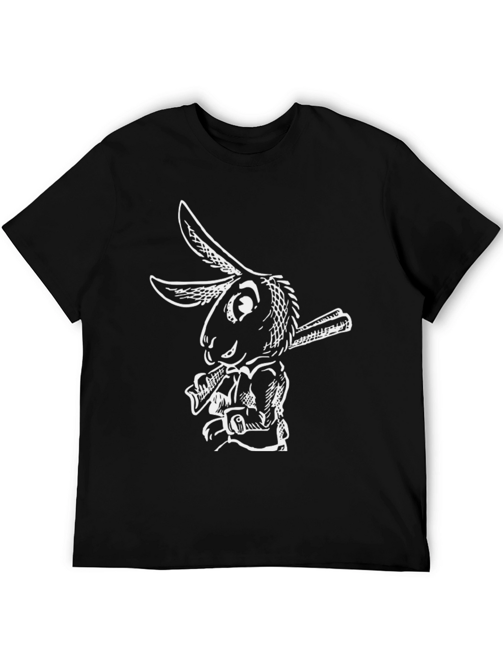 Rabbit Smoking T-Shirt - Cool Graphic Tee