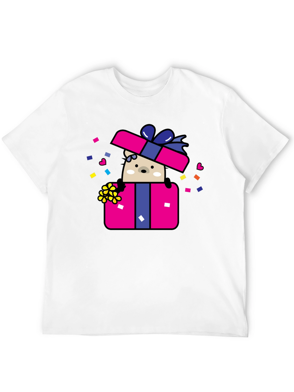 Bear in Gift Box Graphic Tee