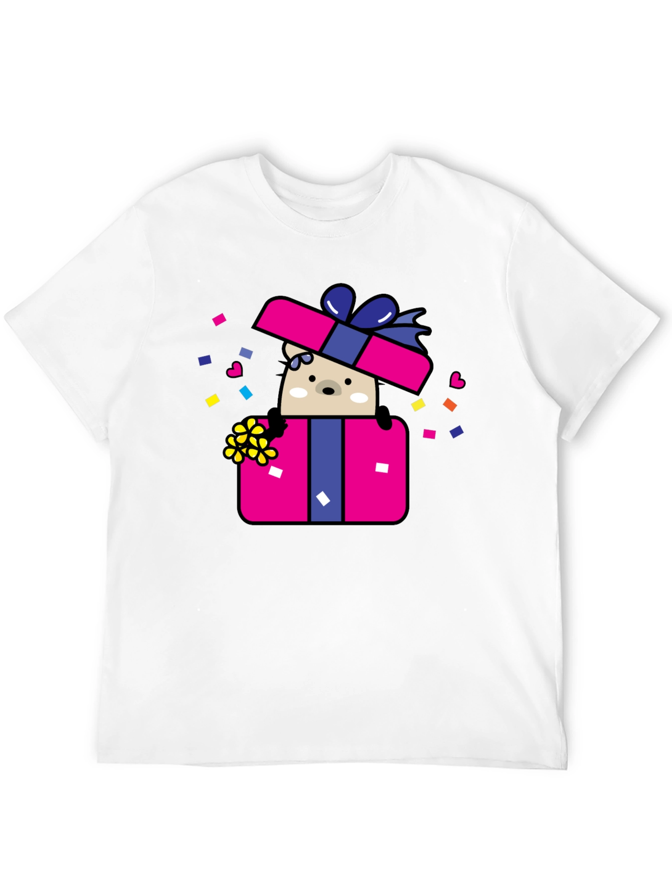 Bear in Gift Box Graphic Tee