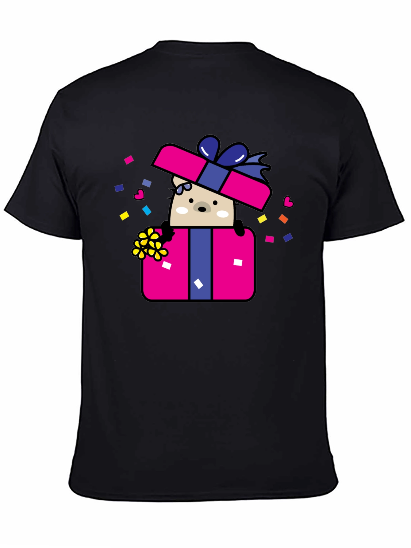 Bear in Gift Box Graphic Tee