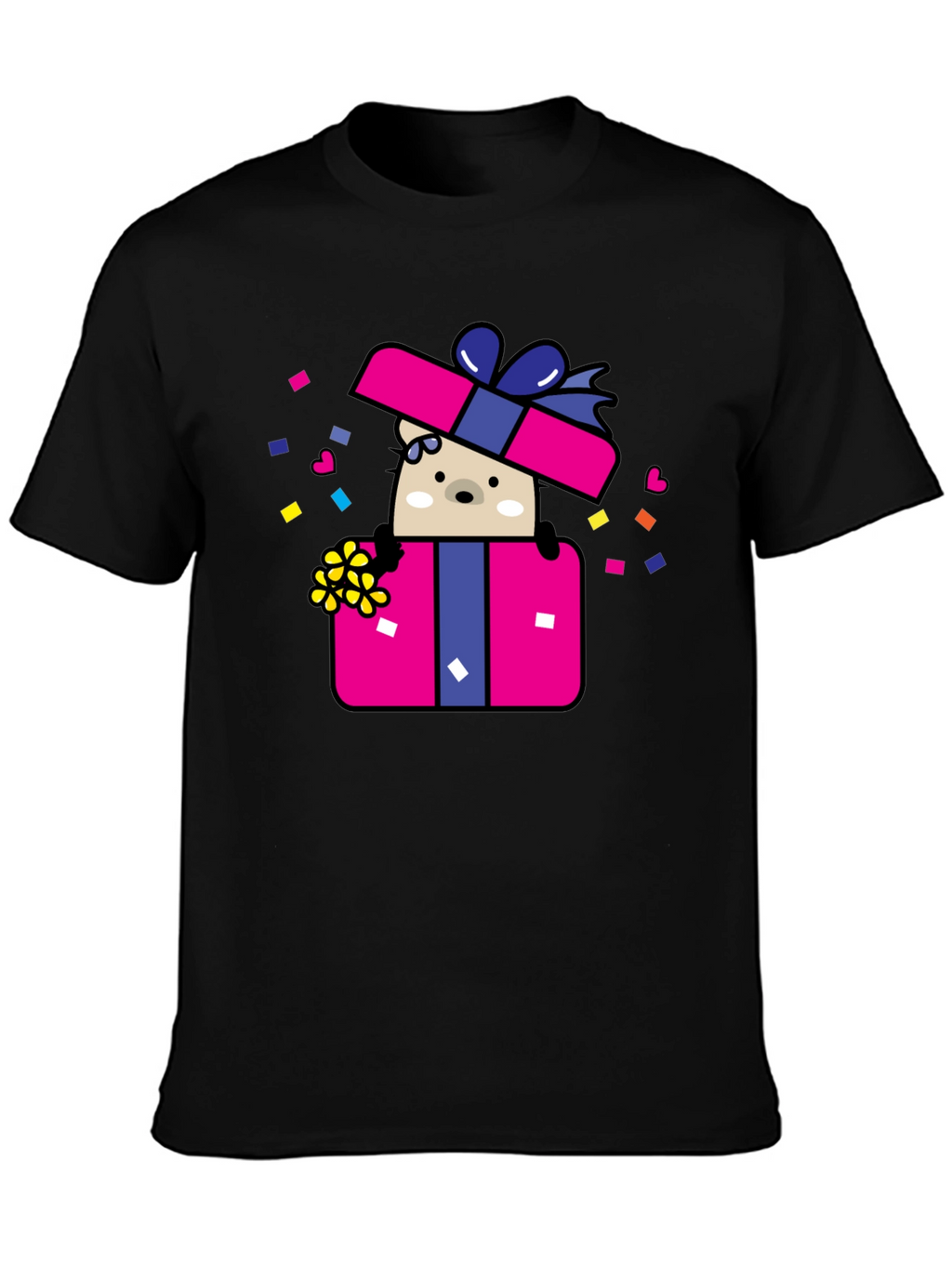 Bear in Gift Box Graphic Tee