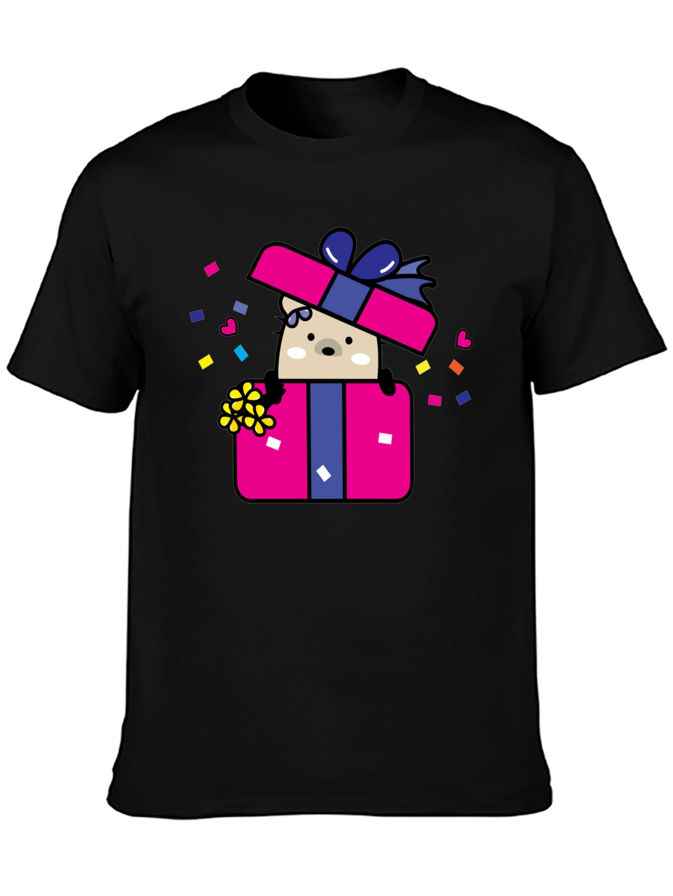 Bear in Gift Box Graphic Tee
