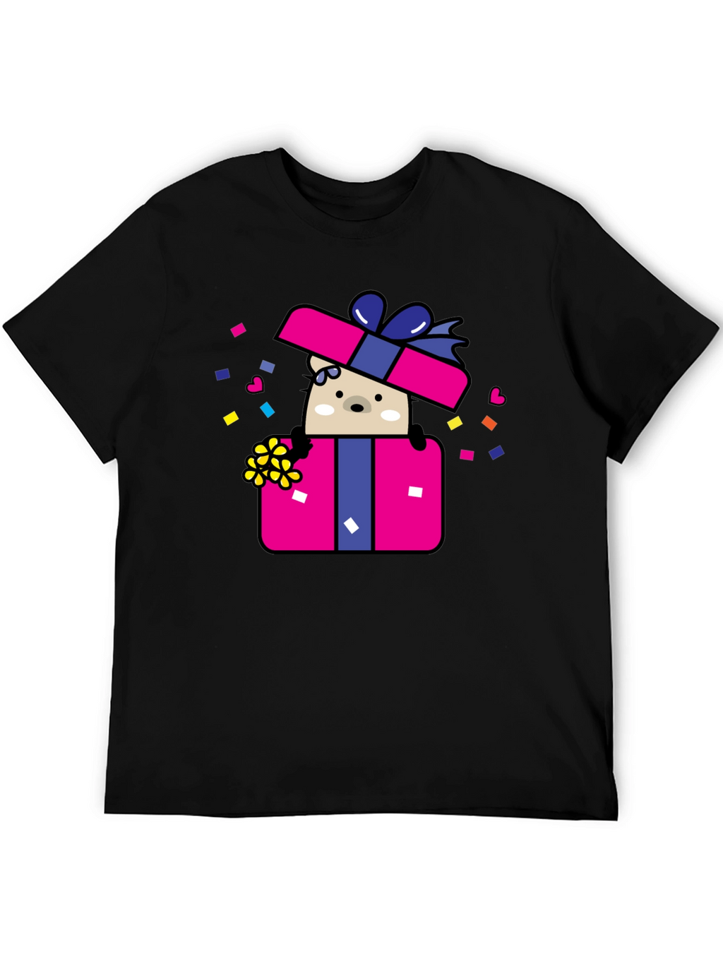 Bear in Gift Box Graphic Tee