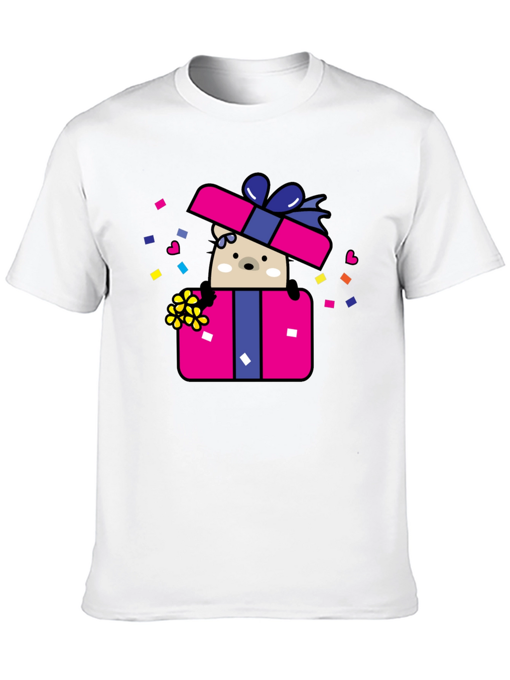 Bear in Gift Box Graphic Tee