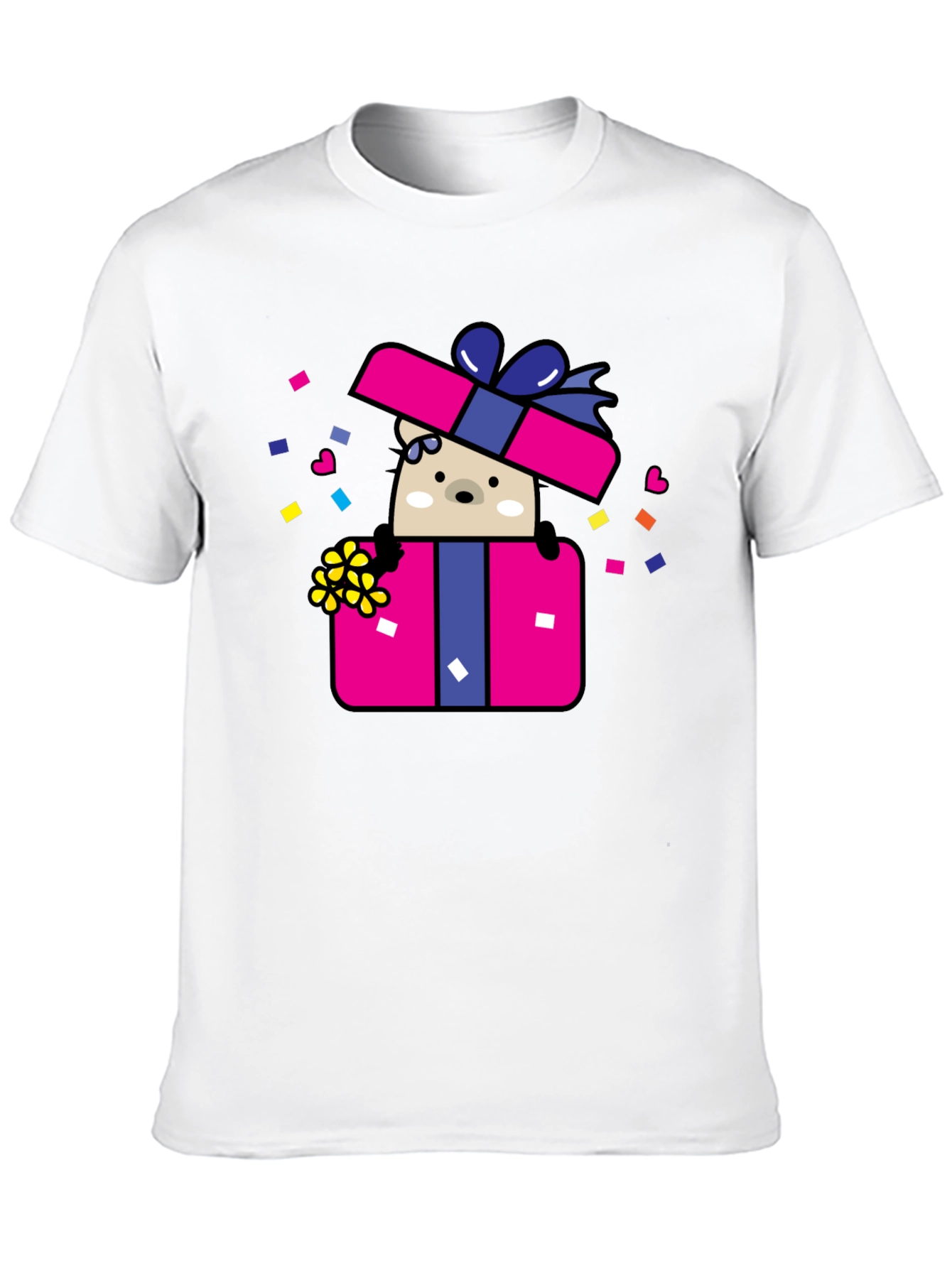 Bear in Gift Box Graphic Tee
