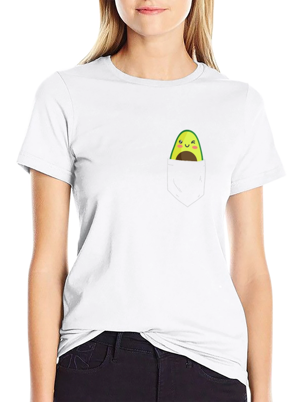 Avocado Pocket Tee - Cute & Fun Graphic T-Shirt