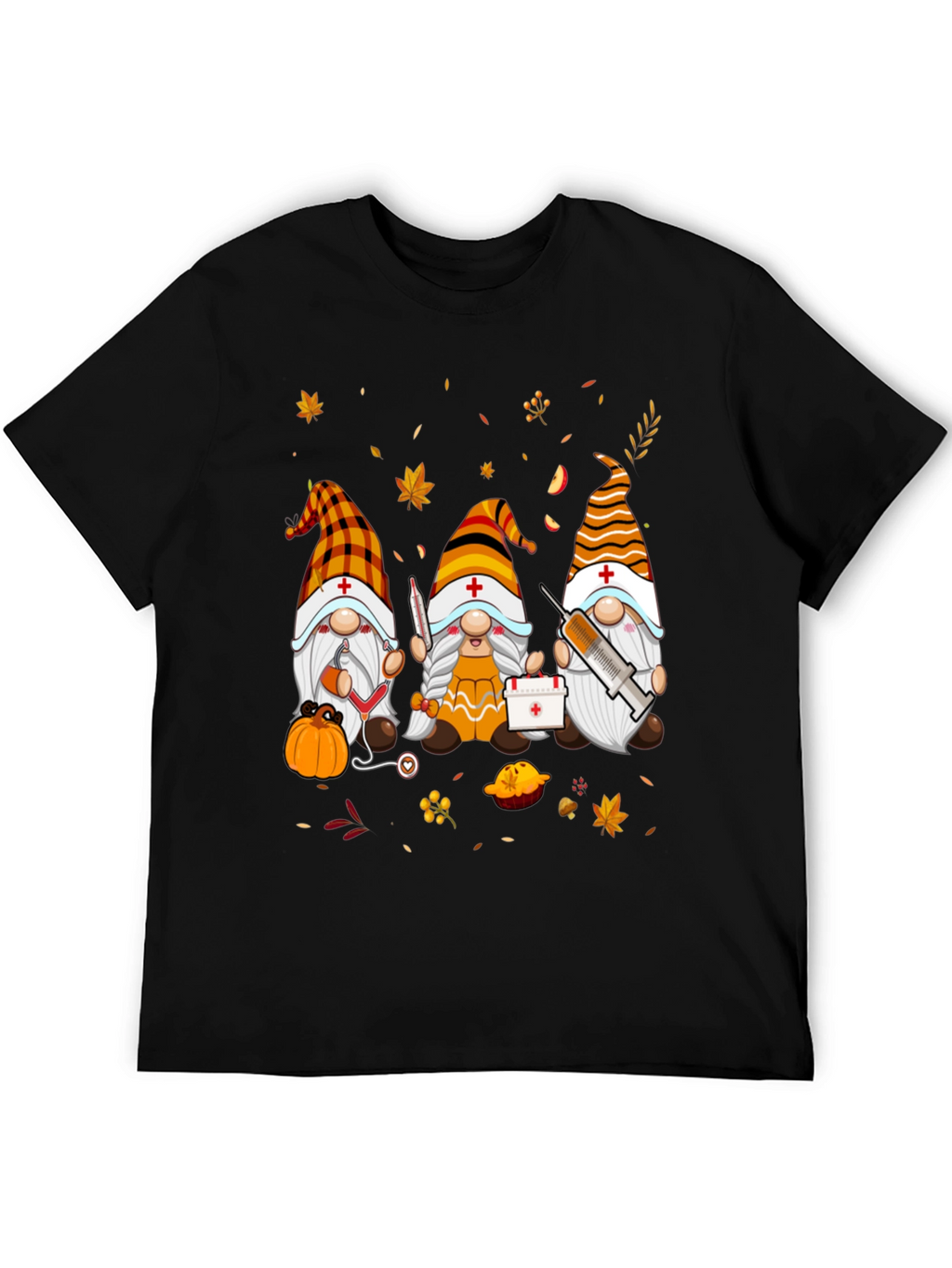 Nurse Gnomes Fall T-Shirt
