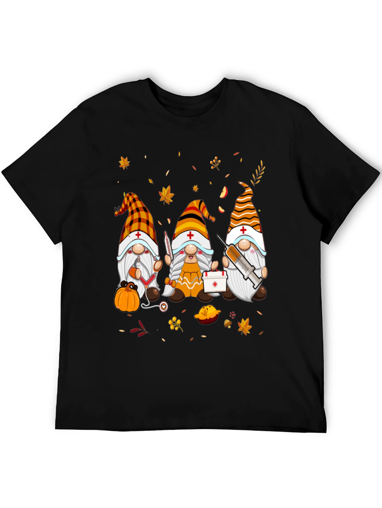 Nurse Gnomes Fall T-Shirt