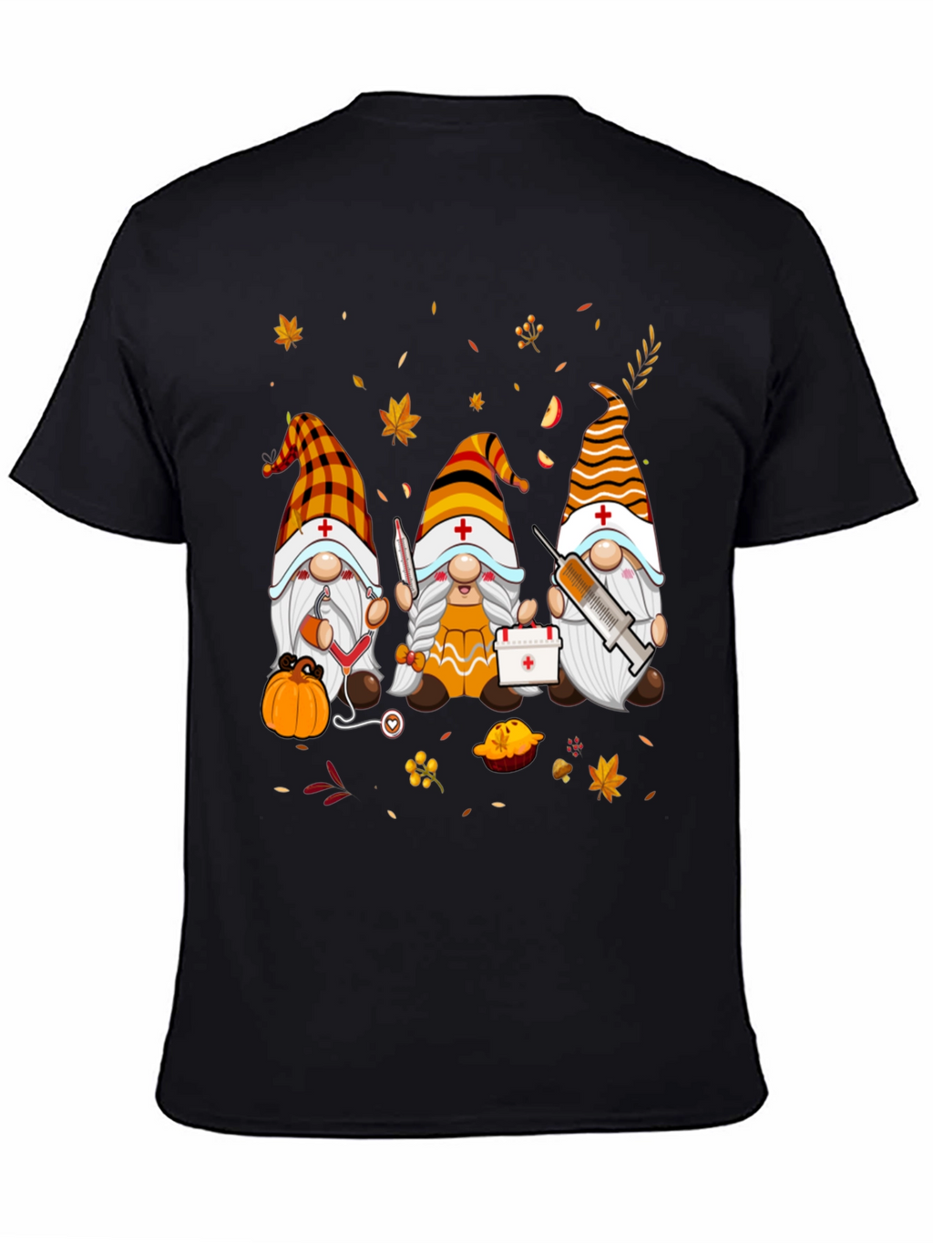 Nurse Gnomes Fall T-Shirt