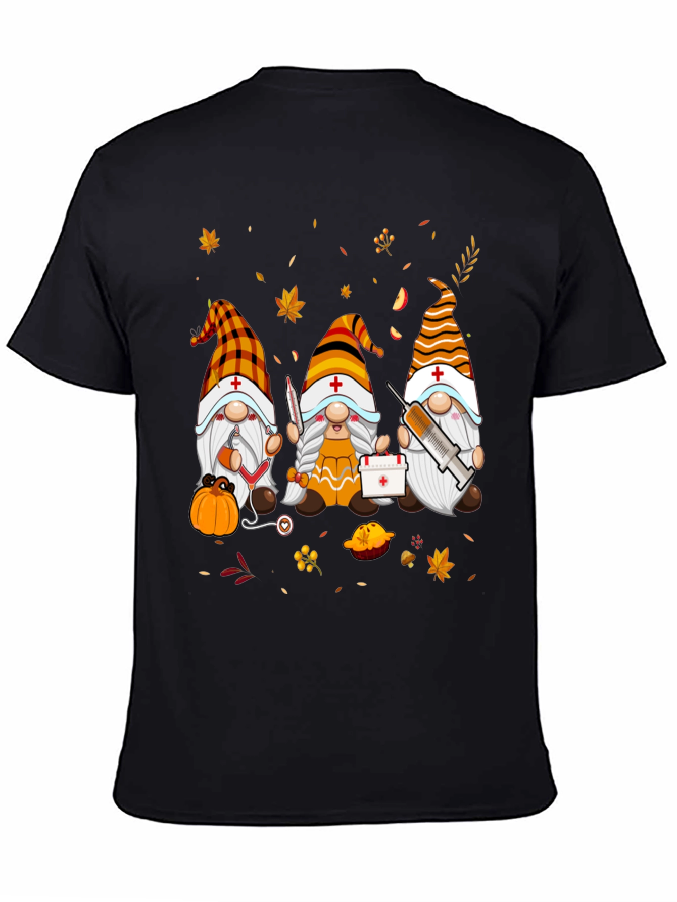 Nurse Gnomes Fall T-Shirt