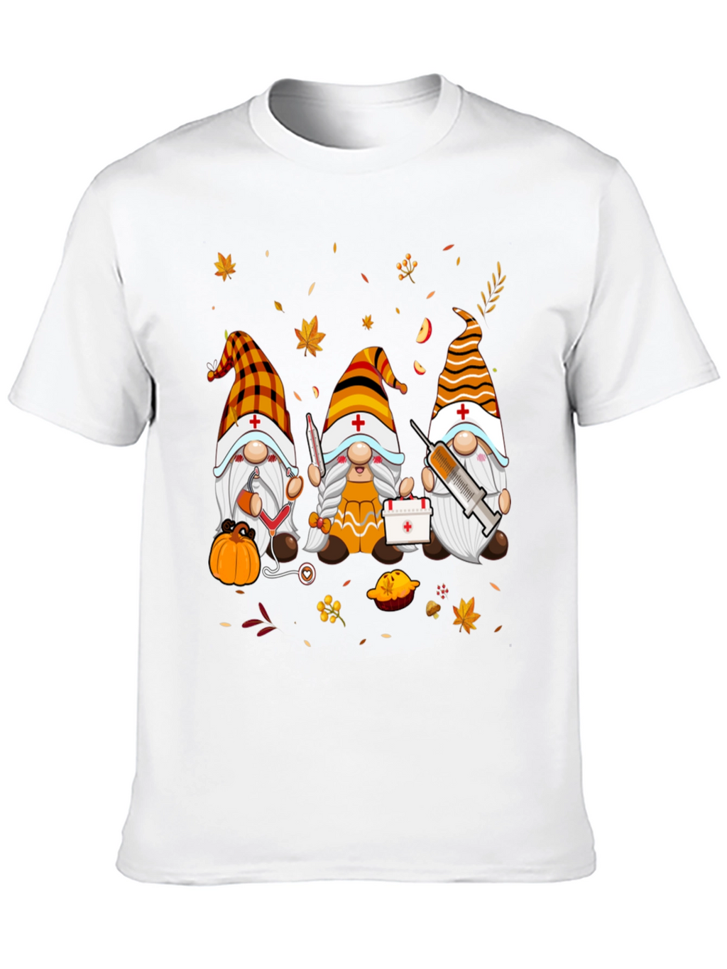 Nurse Gnomes Fall T-Shirt