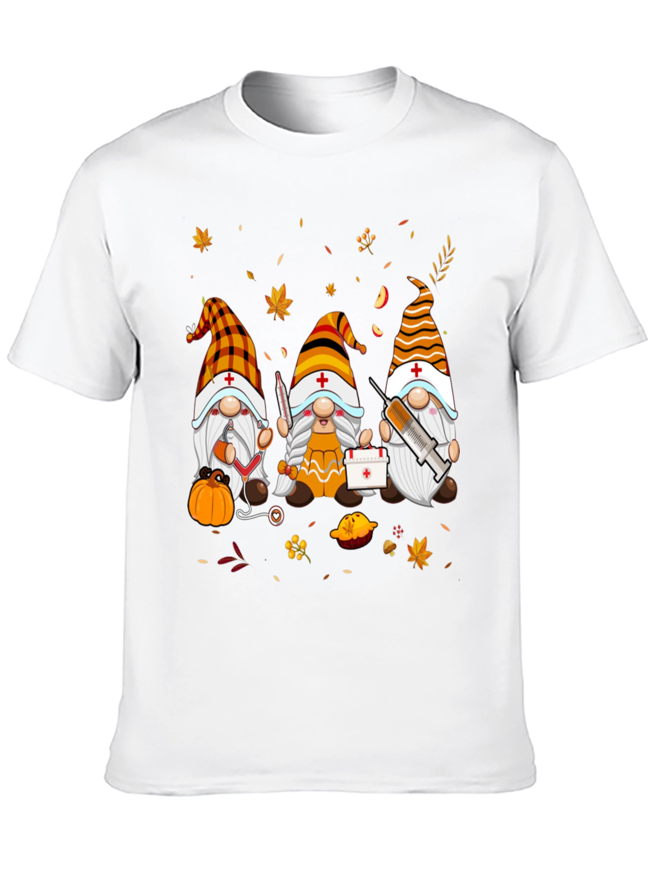 Nurse Gnomes Fall T-Shirt