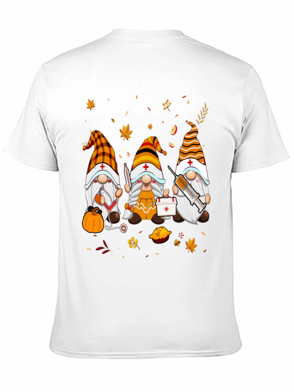 Nurse Gnomes Fall T-Shirt