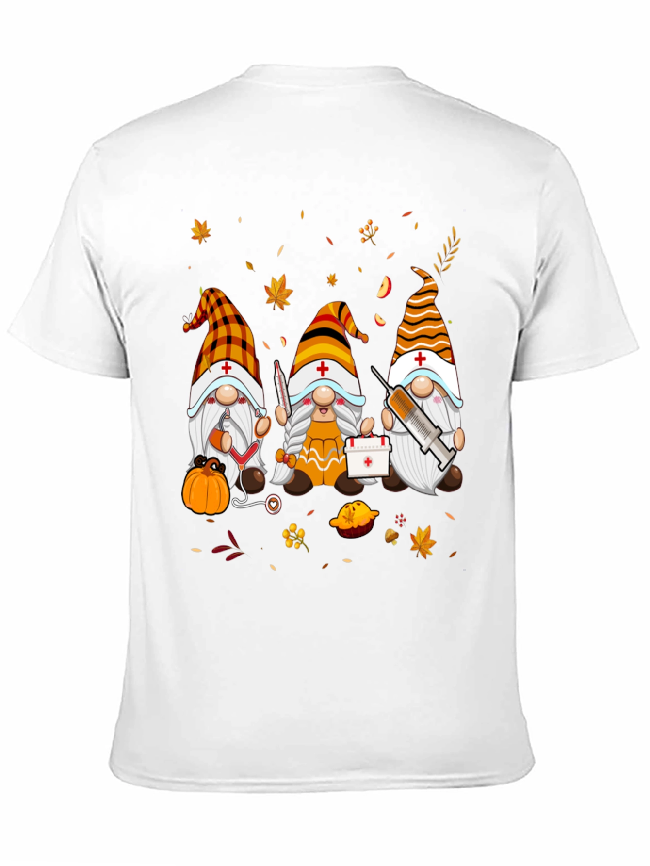 Nurse Gnomes Fall T-Shirt