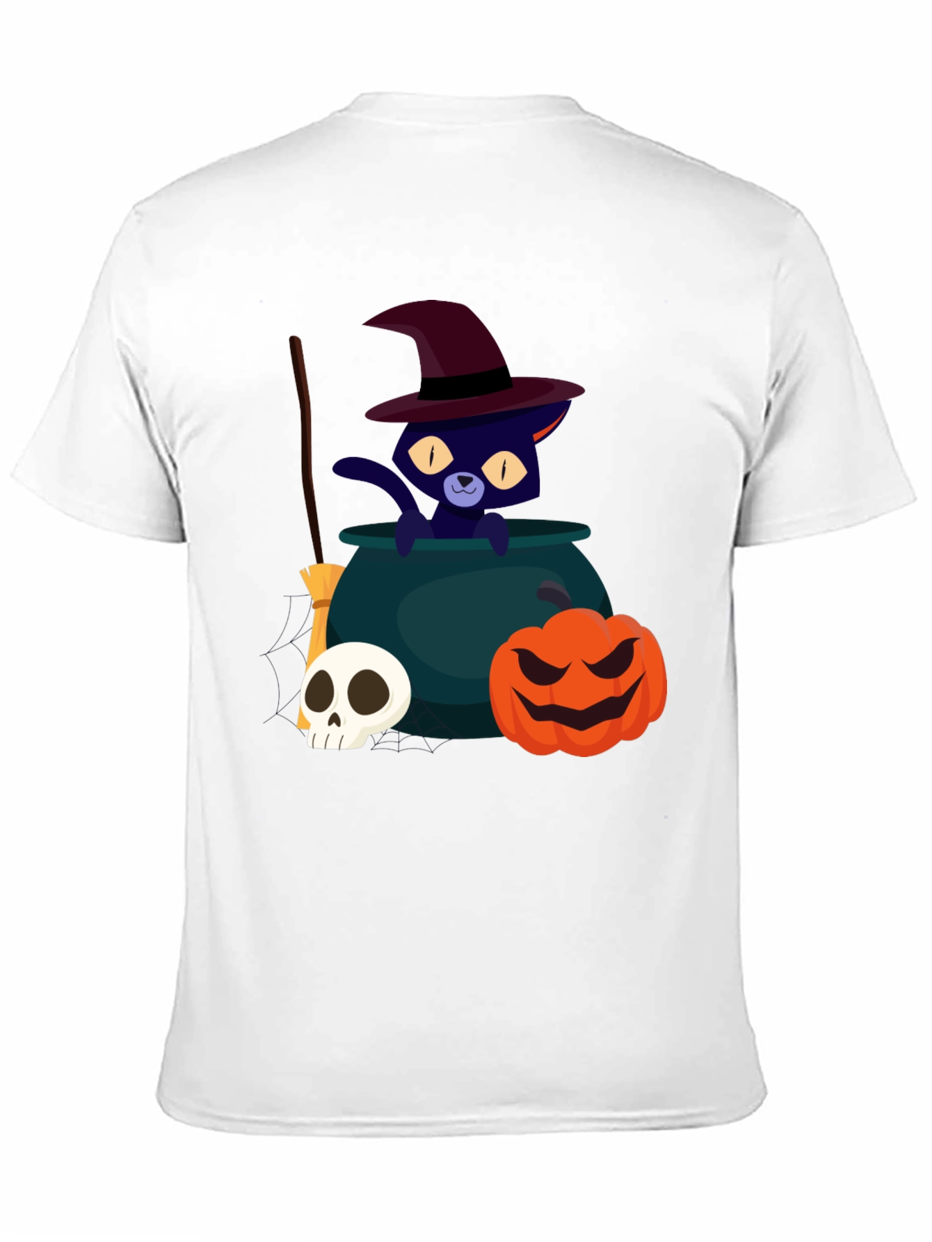 Halloween Cat Witch T-Shirt