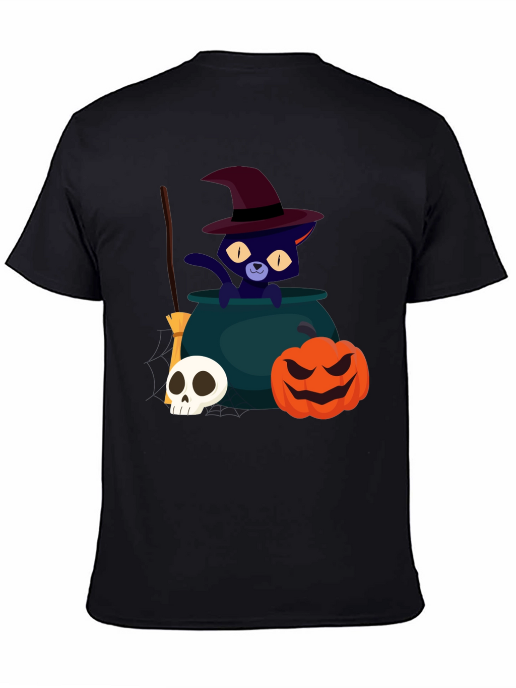 Halloween Cat Witch T-Shirt