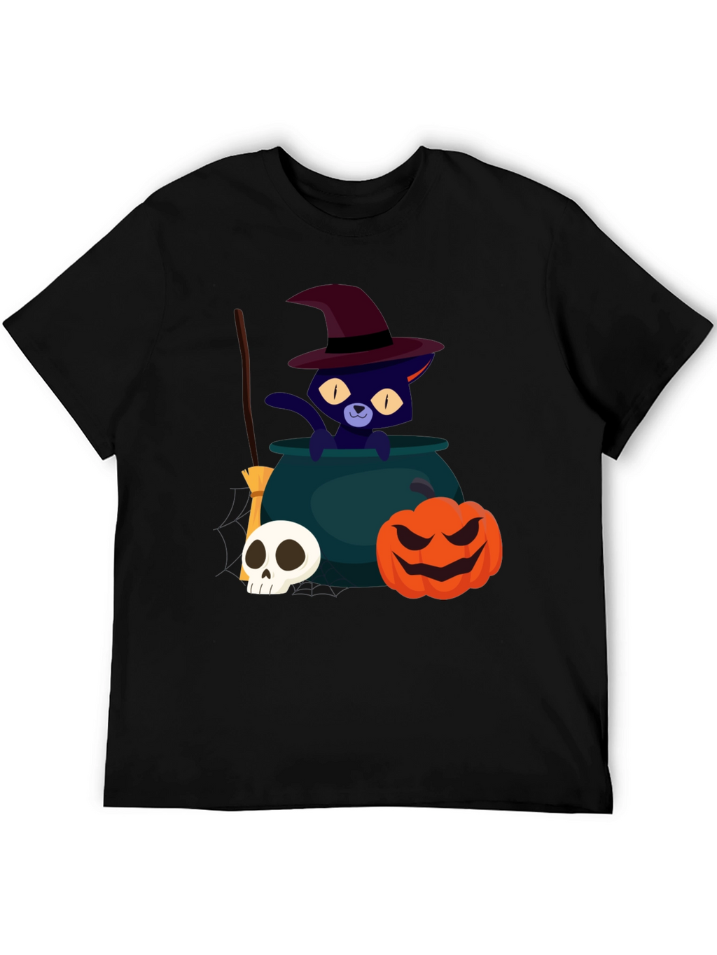 Halloween Cat Witch T-Shirt