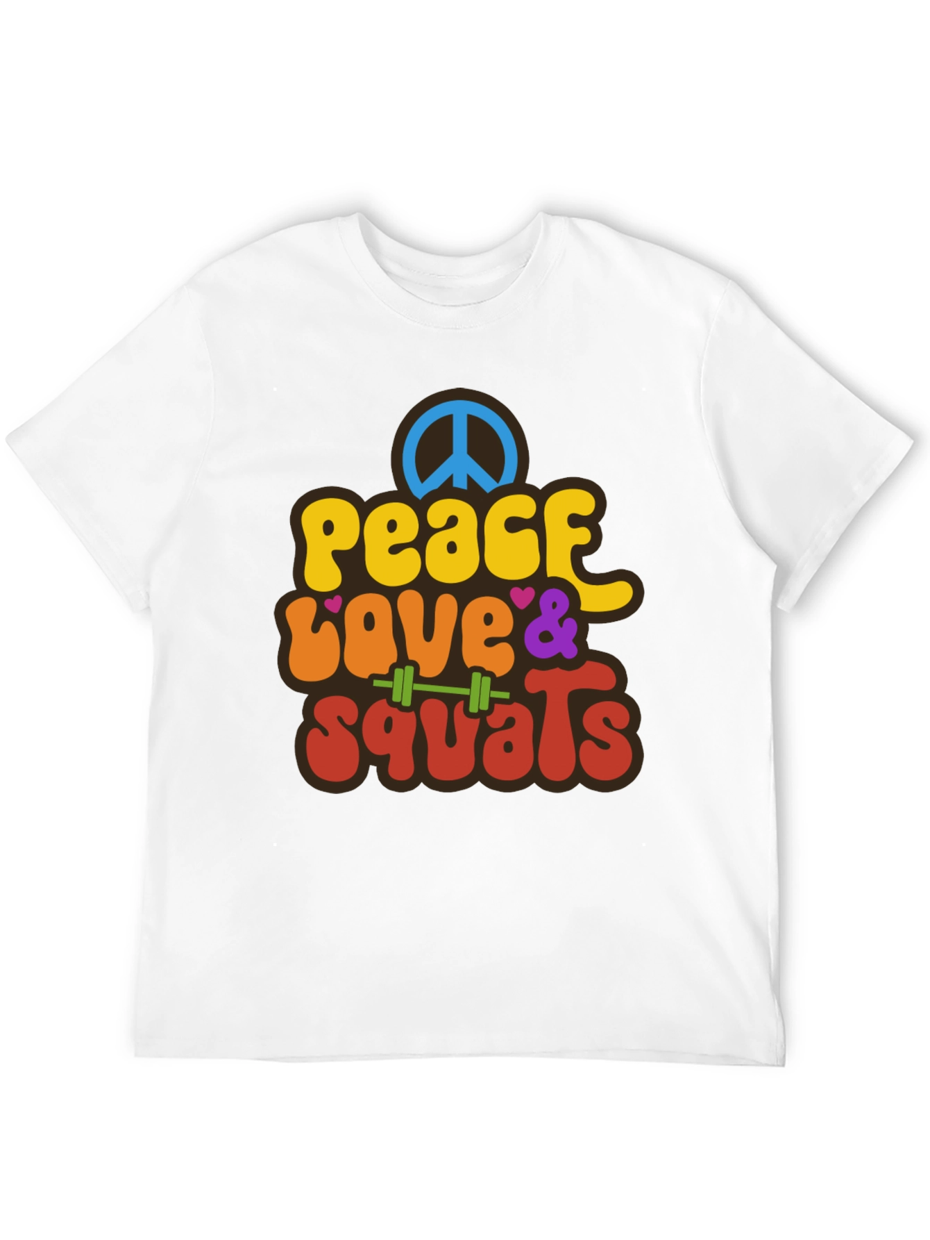 Peace Love & Squats Graphic T-Shirt