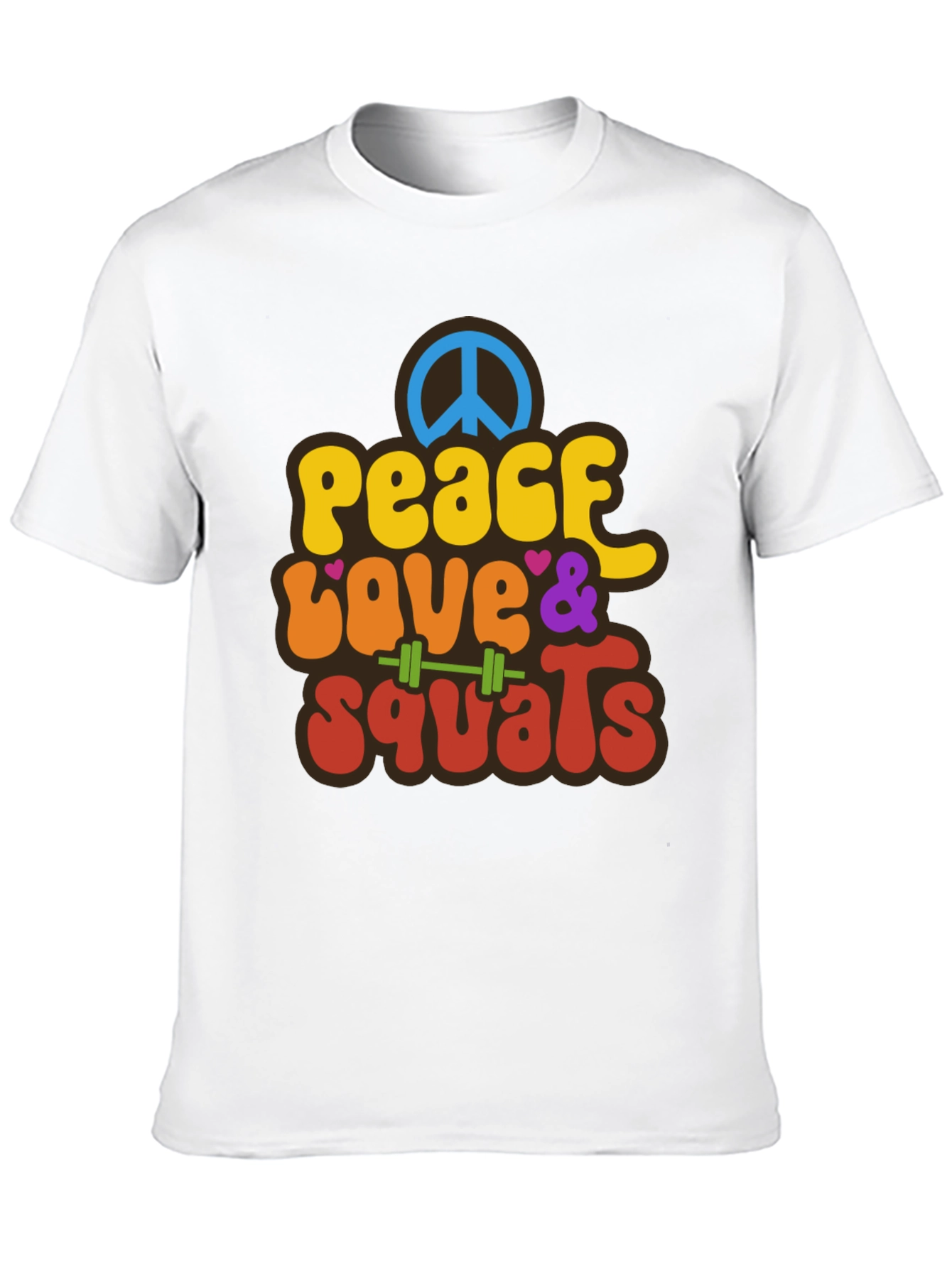 Peace Love & Squats Graphic T-Shirt