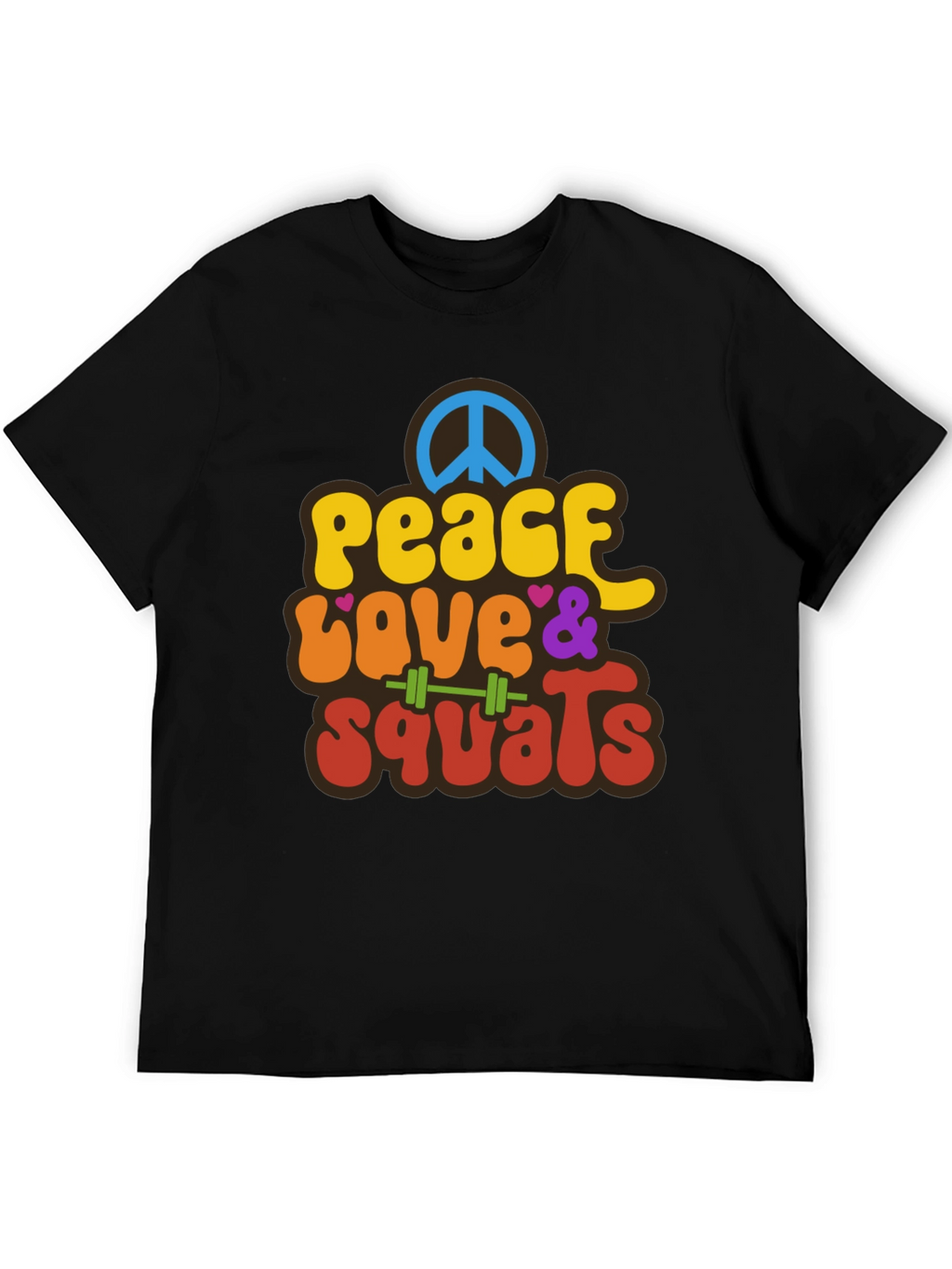 Peace Love & Squats Graphic T-Shirt