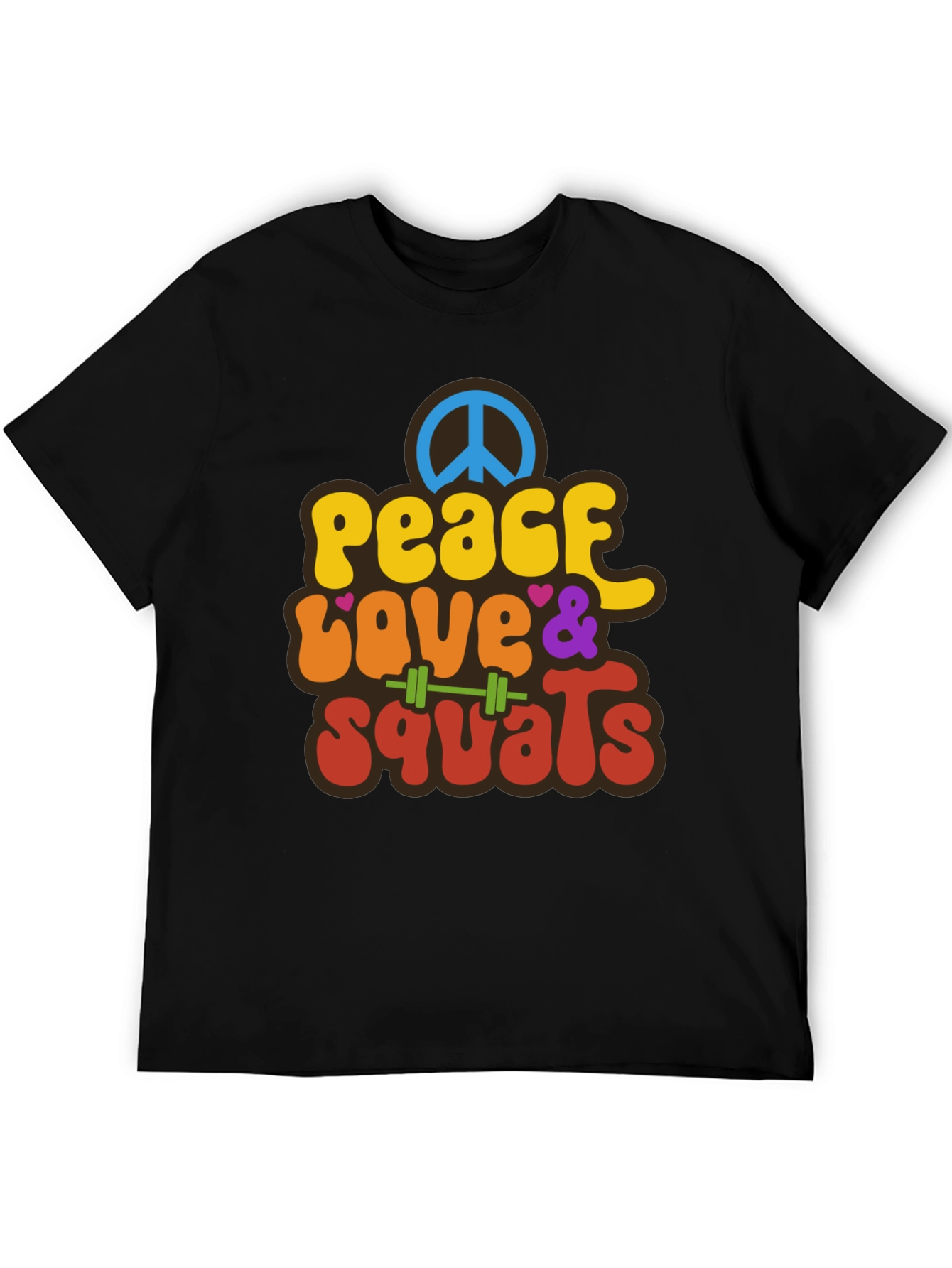 Peace Love & Squats Graphic T-Shirt
