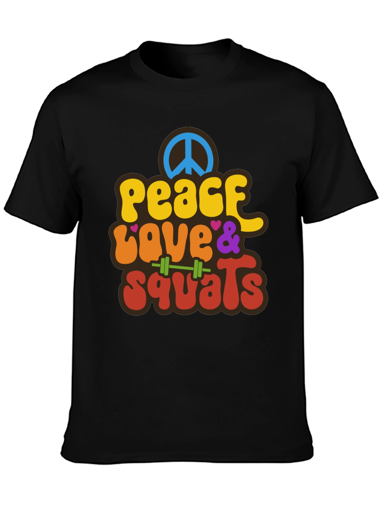 Peace Love & Squats Graphic T-Shirt