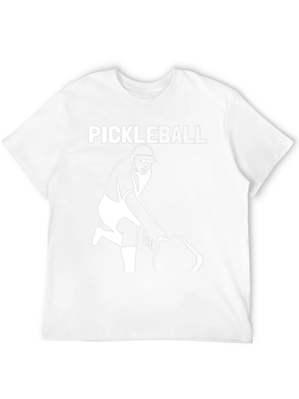 Pickleball Player Graphic T-Shirt - Black