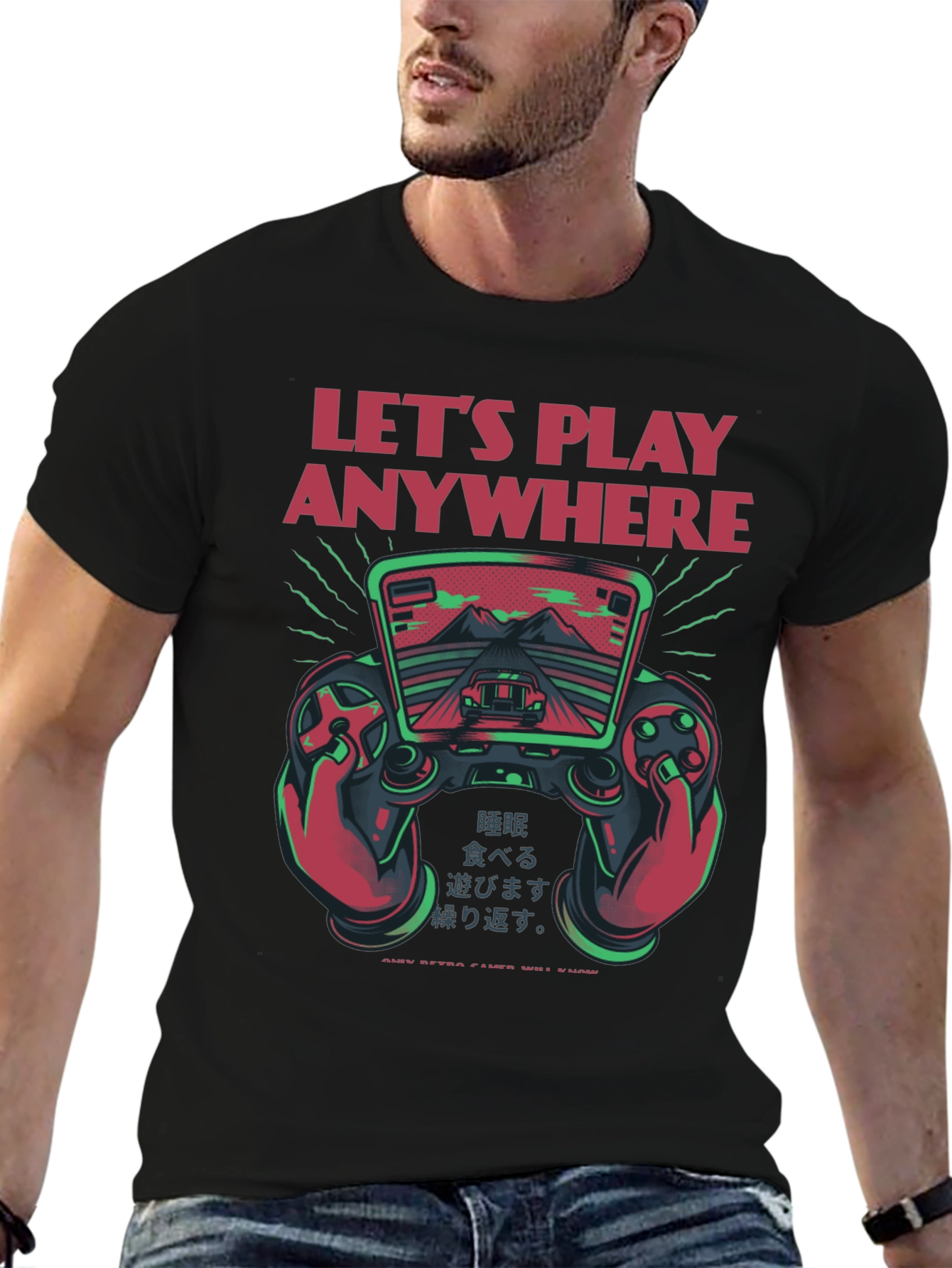 Lets Play Anywhere Gaming T-Shirt