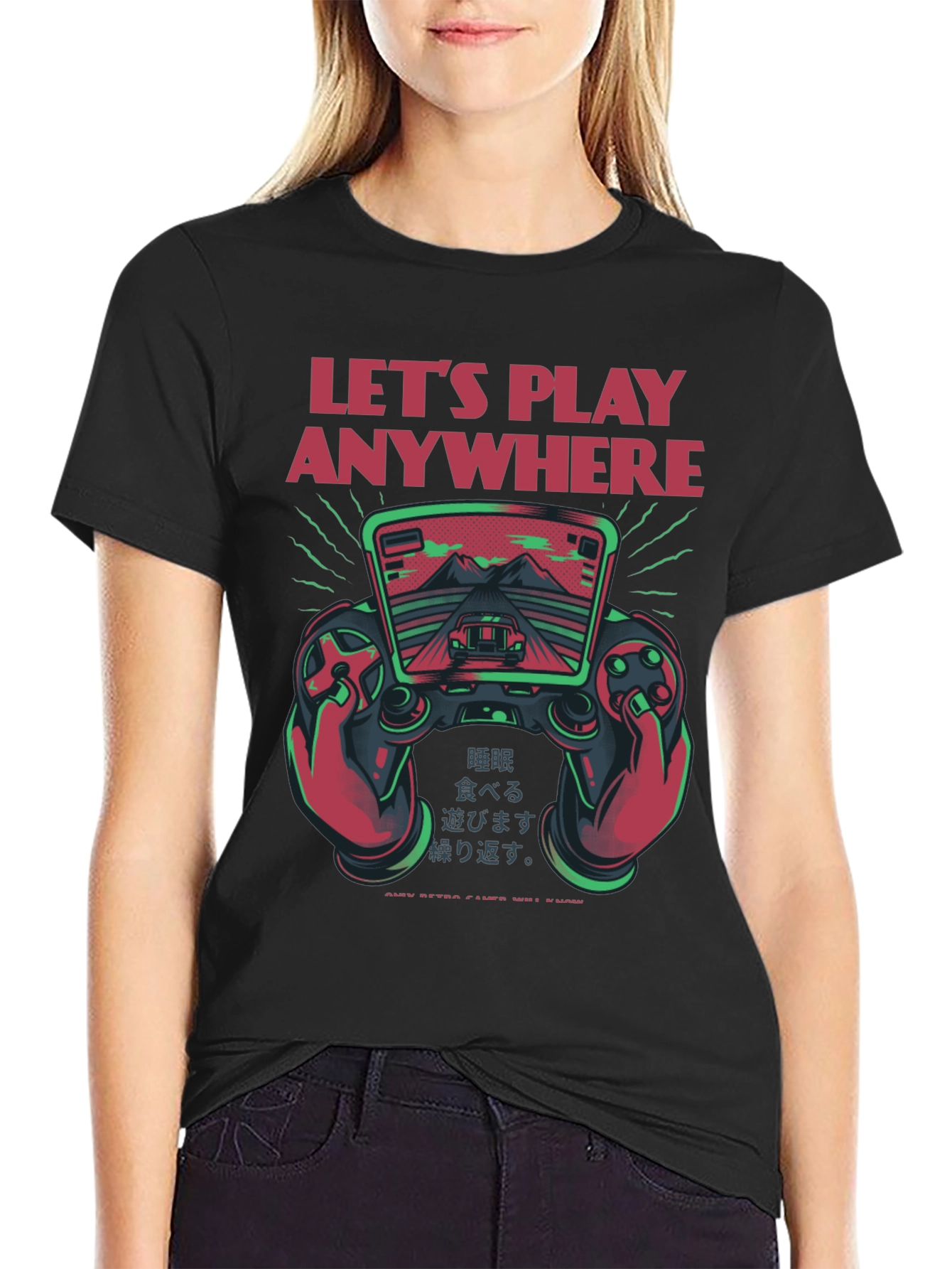 Lets Play Anywhere Gaming T-Shirt