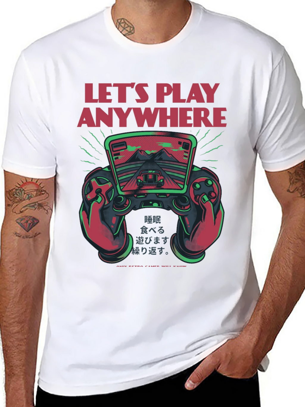 Lets Play Anywhere Gaming T-Shirt