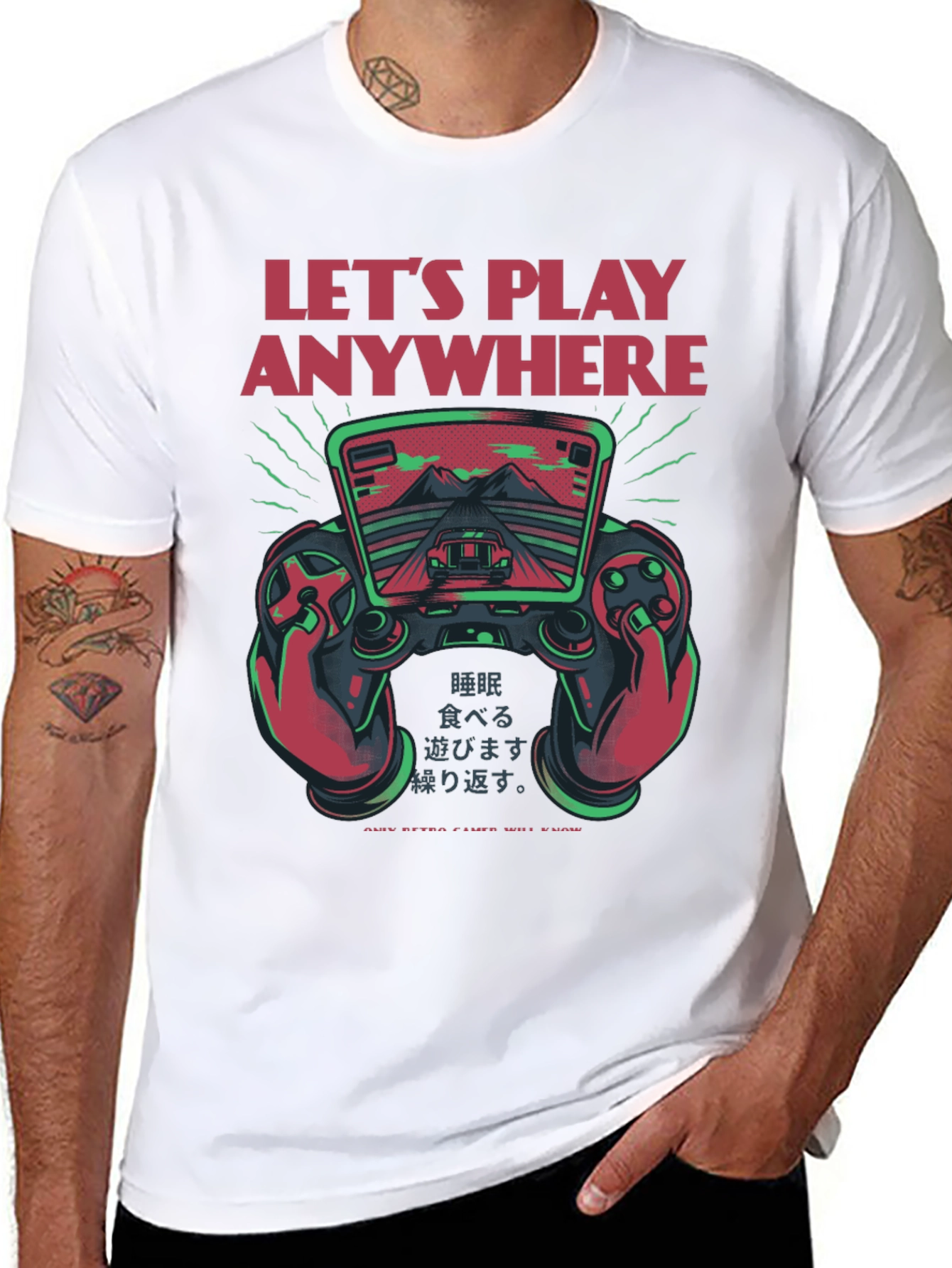 Lets Play Anywhere Gaming T-Shirt