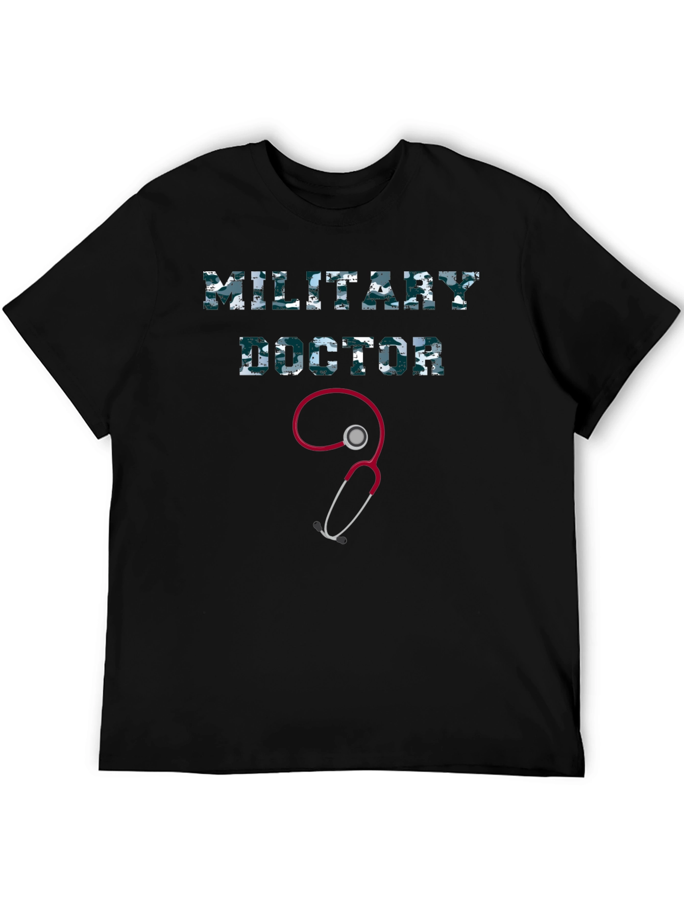 Military Doctor Graphic Tee - Camo Print