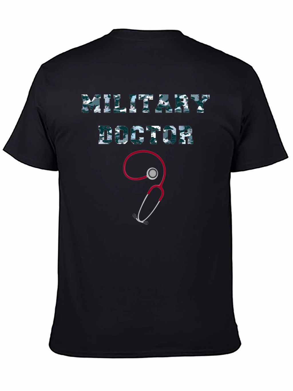 Military Doctor Graphic Tee - Camo Print
