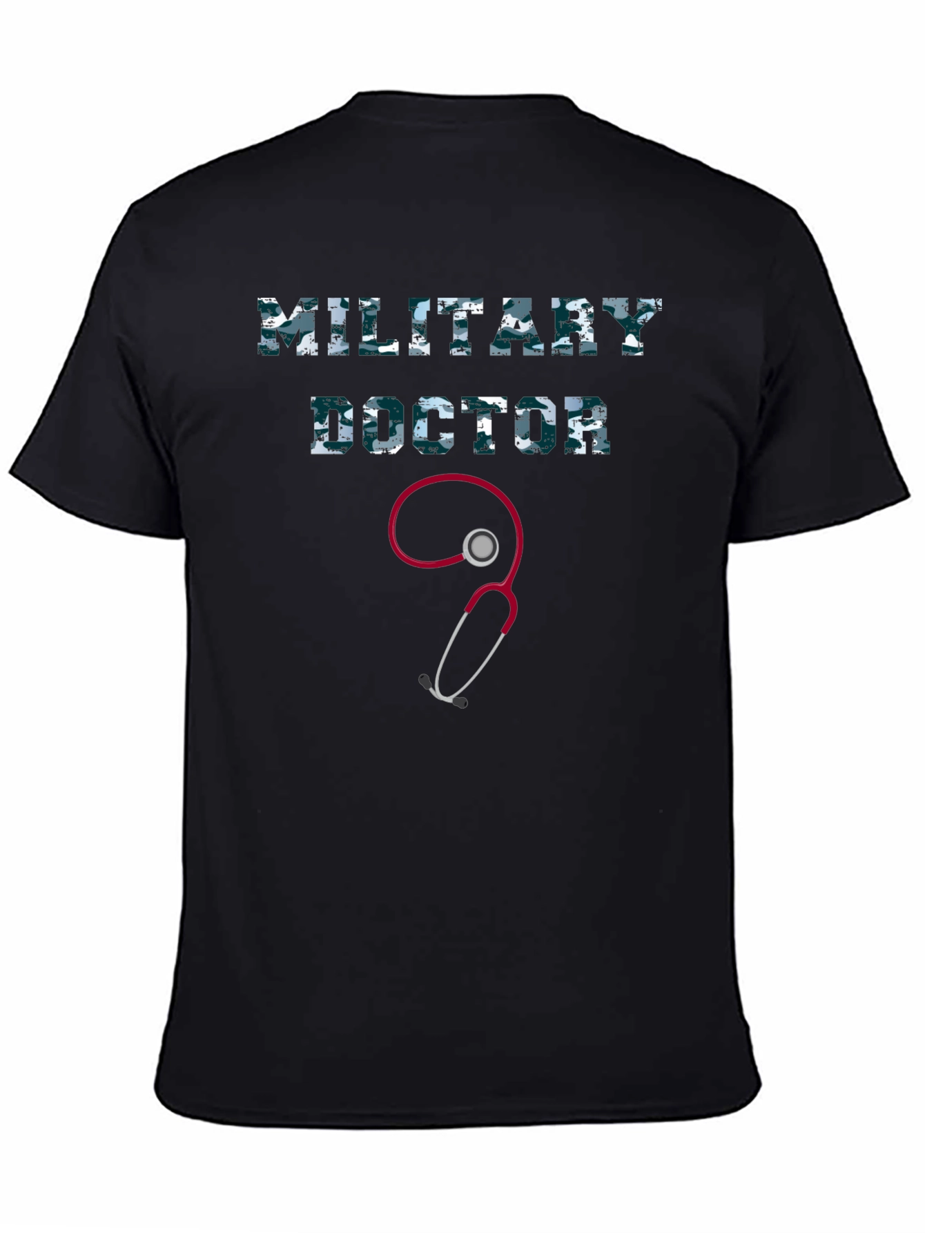 Military Doctor Graphic Tee - Camo Print