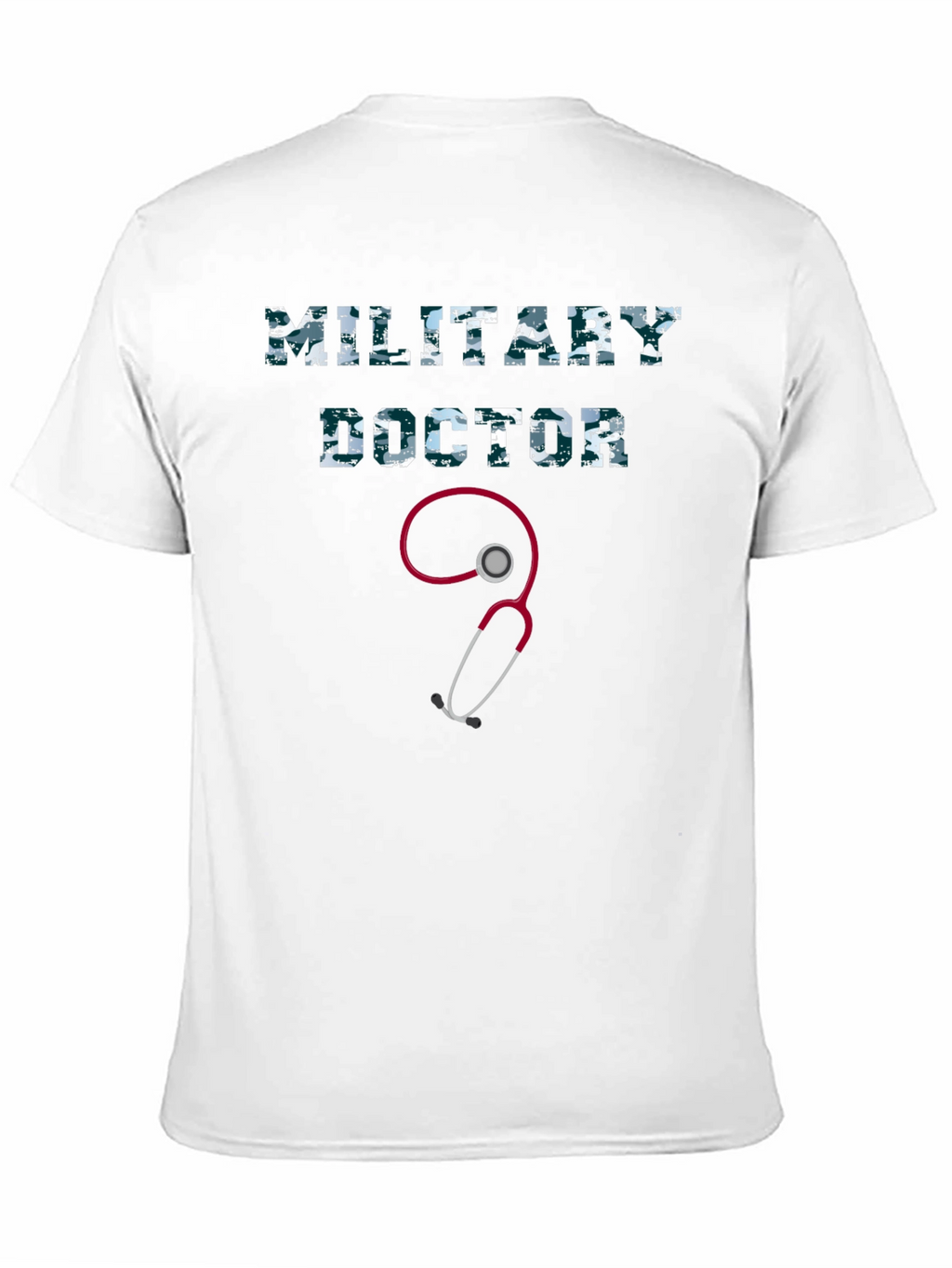 Military Doctor Graphic Tee - Camo Print