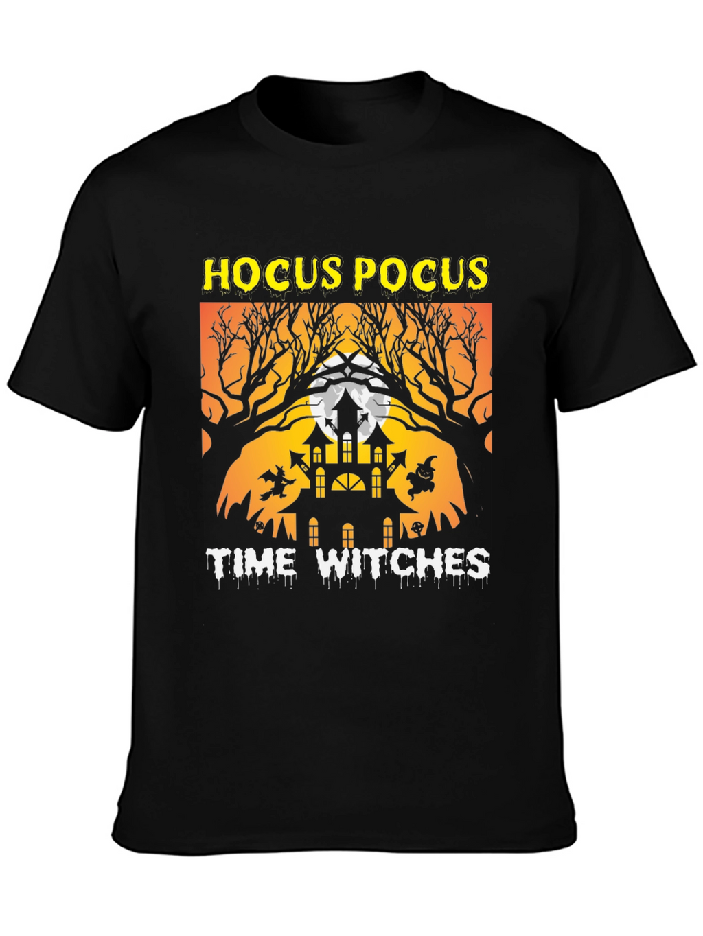Hocus Pocus Time Witches Halloween Graphic Tee