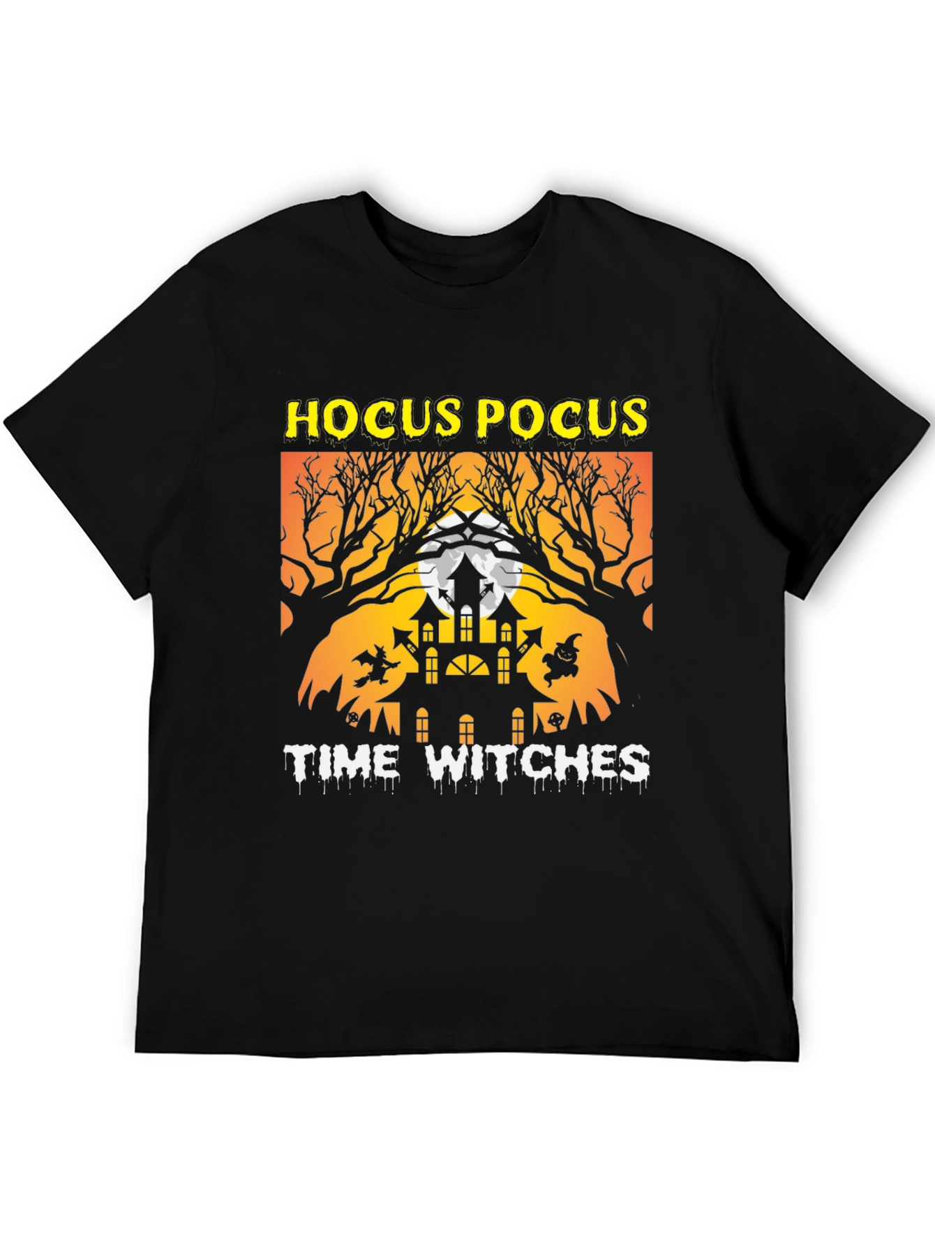 Hocus Pocus Time Witches Halloween Graphic Tee