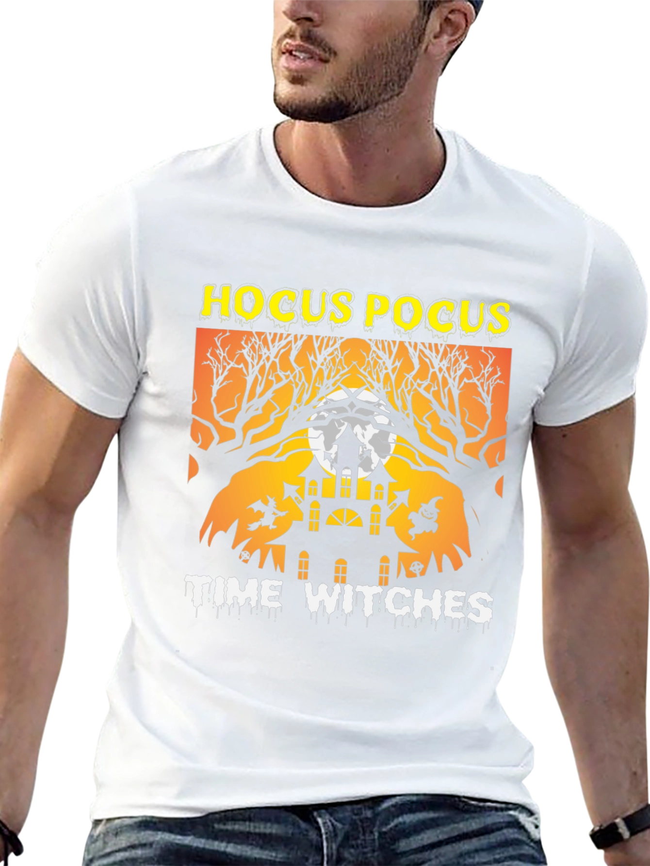 Hocus Pocus Time Witches Halloween Graphic Tee