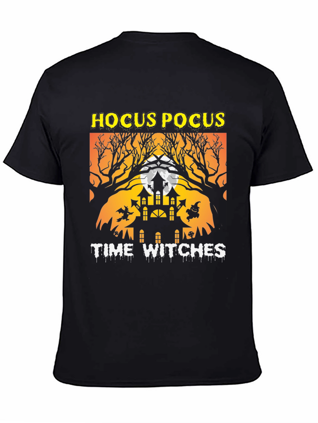 Hocus Pocus Time Witches Halloween Graphic Tee