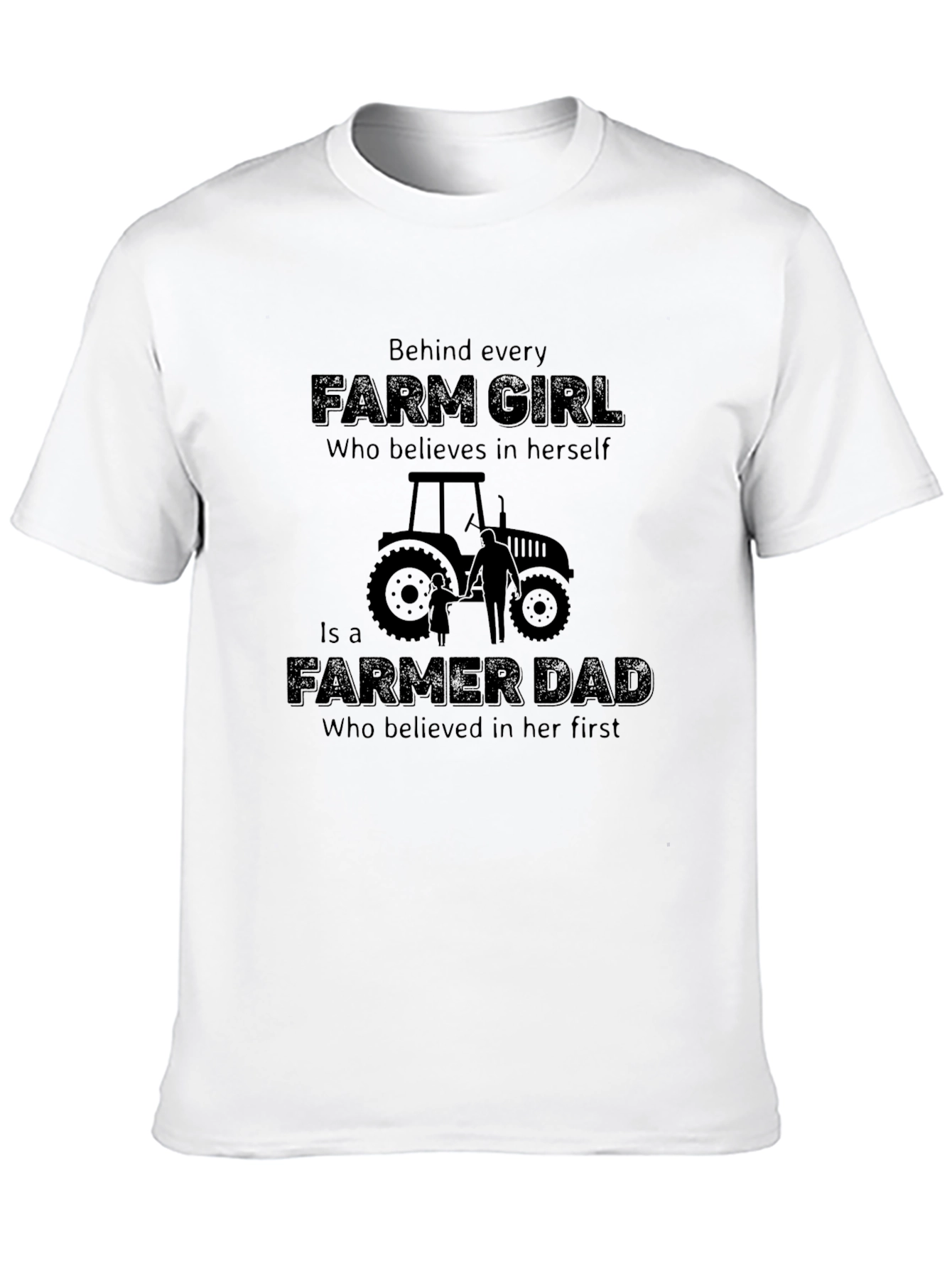 Farm Girl and Farmer Dad Graphic Tee