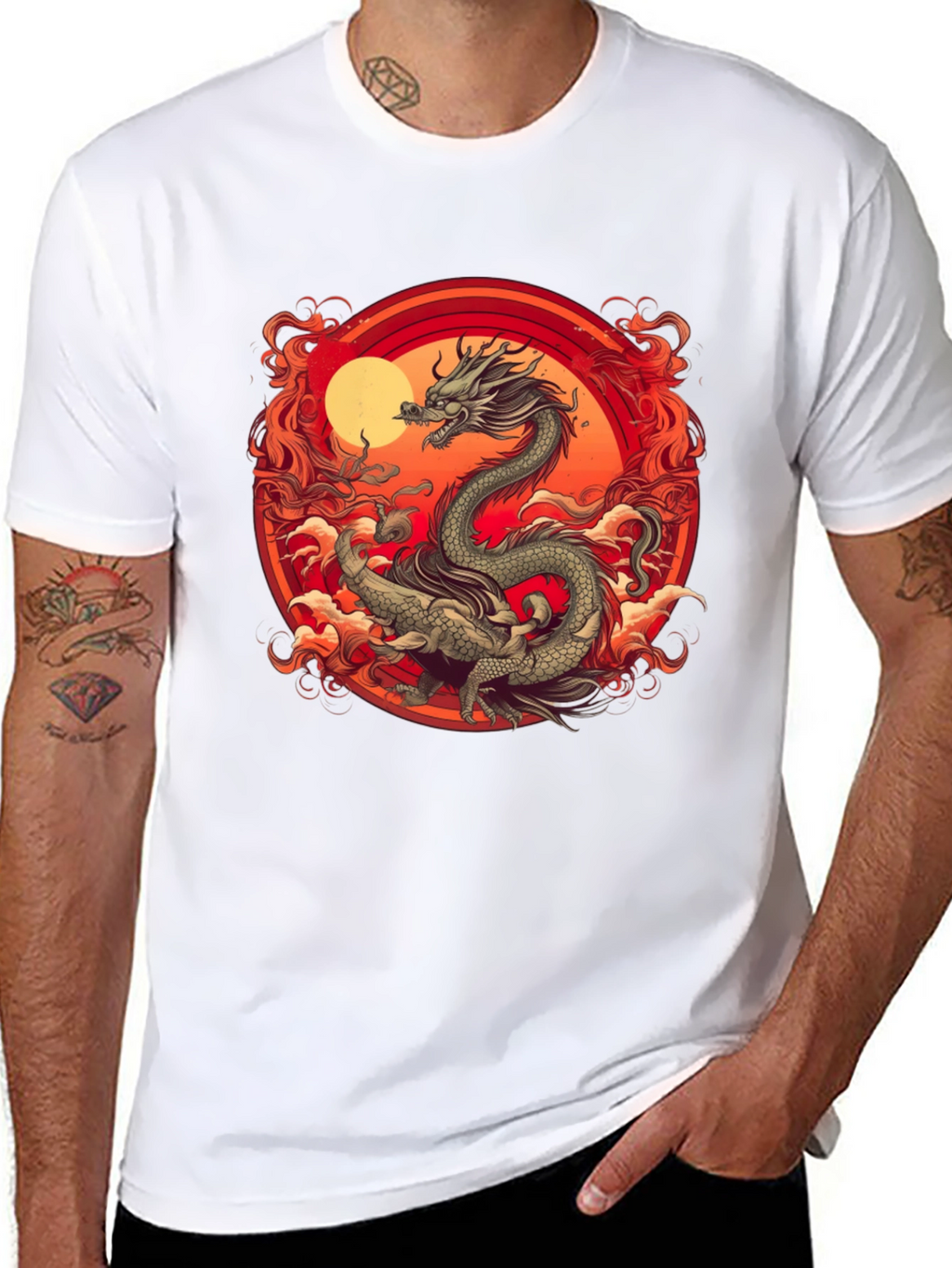 Dragon Graphic Tee - Black T-Shirt