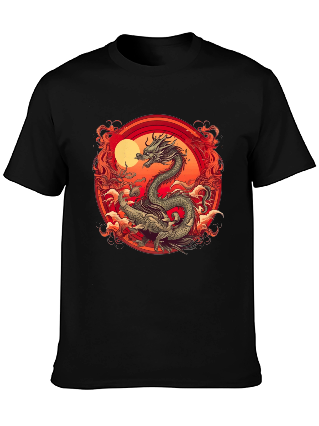 Dragon Graphic Tee - Black T-Shirt