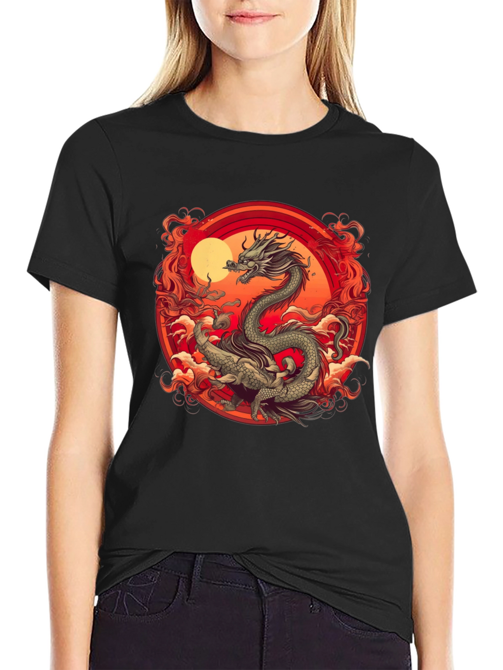 Dragon Graphic Tee - Black T-Shirt