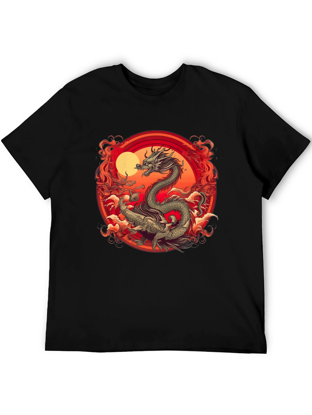 Dragon Graphic Tee - Black T-Shirt