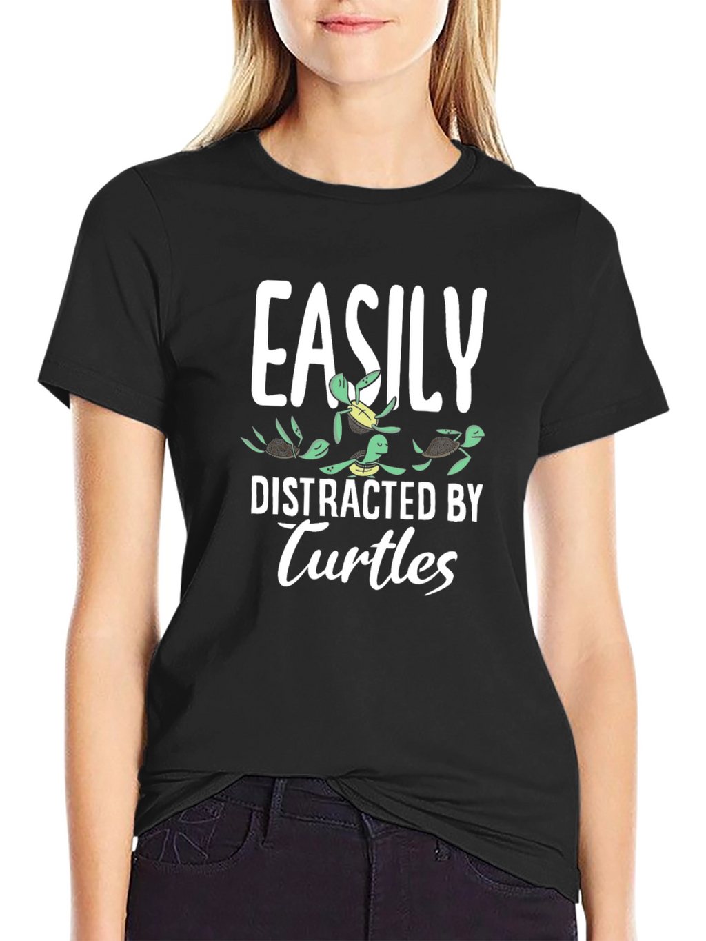 Easily Distracted by Turtles Graphic Tee