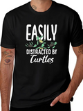 Easily Distracted by Turtles Graphic Tee