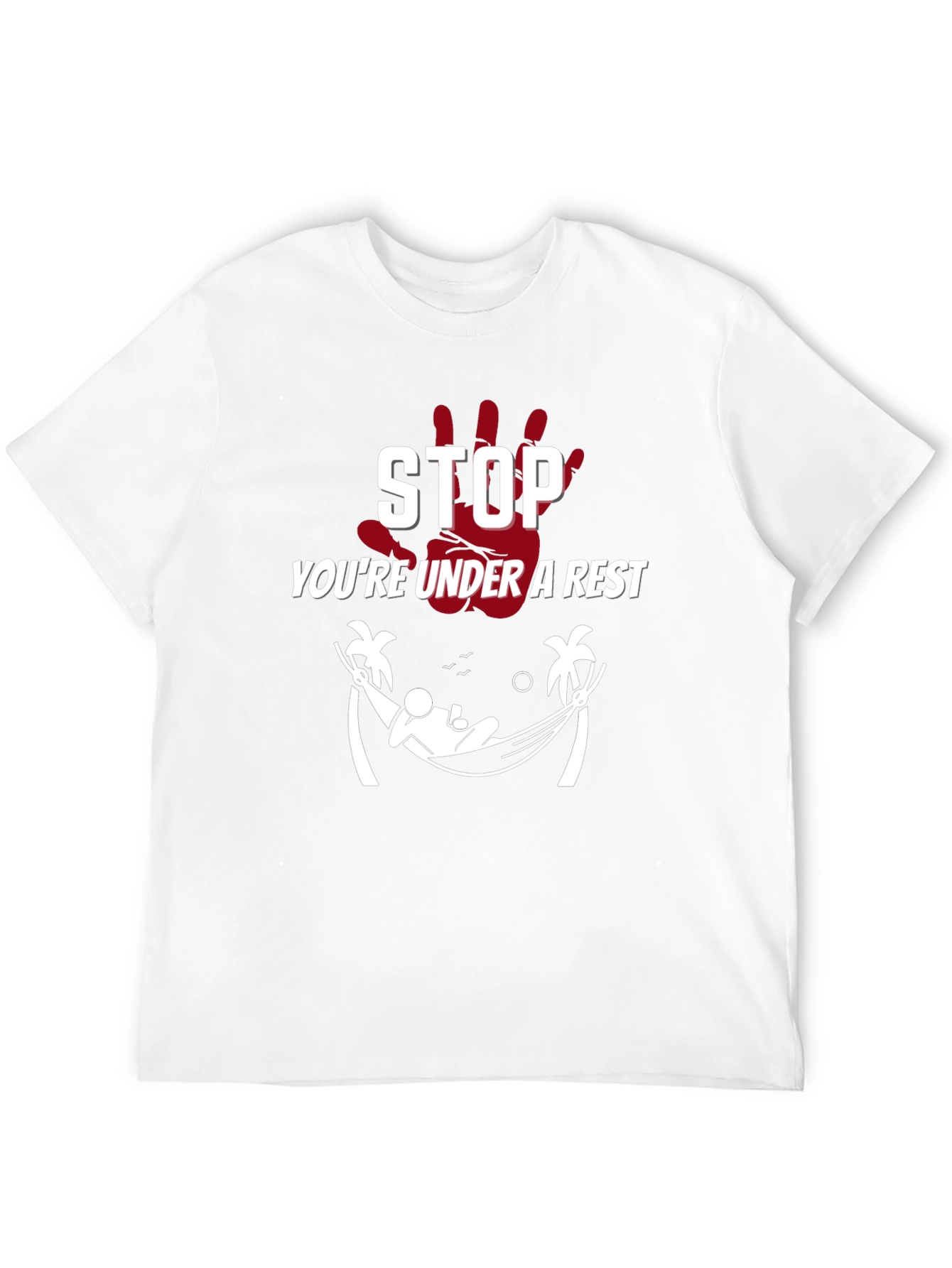Relaxing Arrest Black Graphic T-Shirt