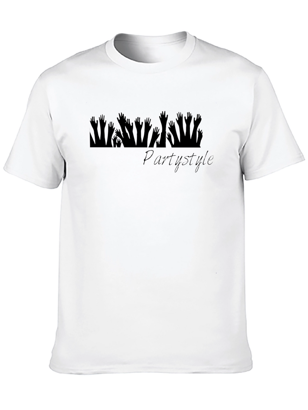 Party Style Graphic Tee - Black